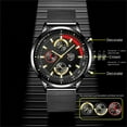 thumbnail image 6 of SUSHNAG Calendar Luminous Men'S Watch Mens Watches Casual Stainless Steel Analog Quartz Watch Men Wristwatch Clock Business Date Casual Watch, 6 of 9