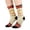 K, variant on FAIOROI Christmas Socks for Women Cute Vintage Xmas Print Mid Calf Crew Sock Soft Cozy Festive Holiday Novelty