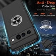 thumbnail image 5 of Pixel 7 Pro Case, Google Pixel 7 Pro Case Shockproof Google Pixel 7 Pro Phone Case with 360° Magnetic Ring Holder Kickstand Phone Case for Google Pixel 7 Pro Black, 5 of 15