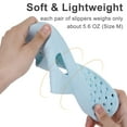 thumbnail image 6 of Litfun Shower Shoes for Women Men, Quick Drying Non Slip Bath Slippers, Shower Sandals with Drain Holes, Light Blue, 6 of 9