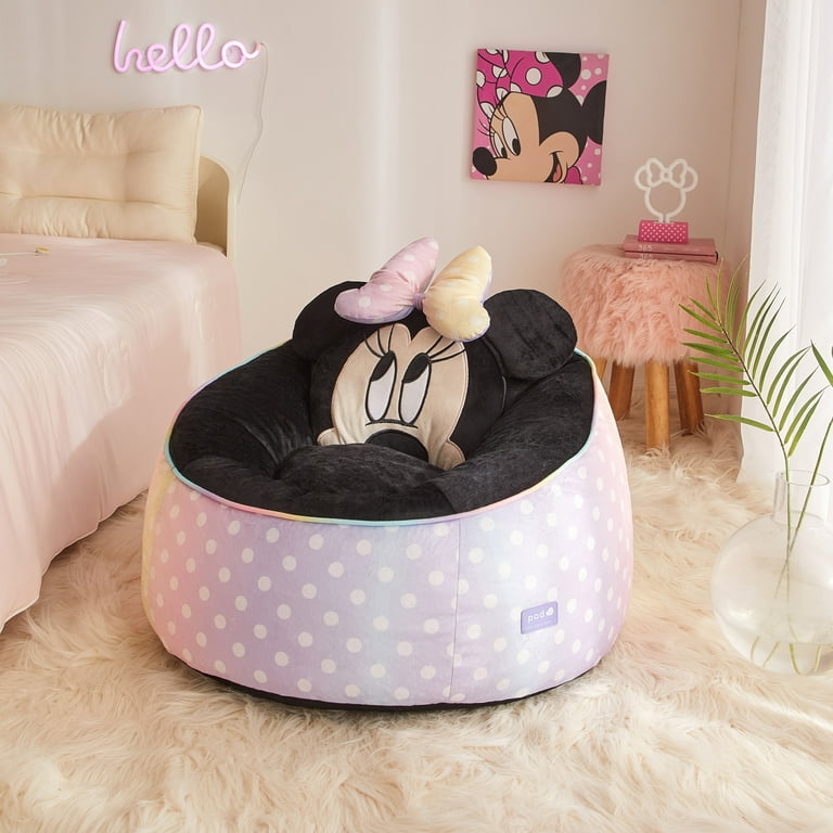 Disney Minnie Mouse Plush Kids Bean Bag Chair 24 Hx24 Hx25 H