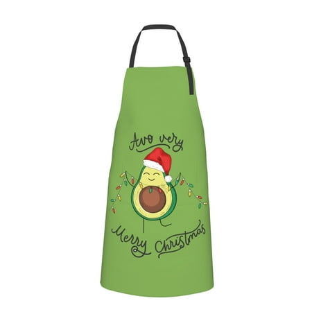 

Bingfone Avocado Merry Christmas Apron Gifts For Men Women Professional Grade Chef Apron For Kitchen Bbq & Grill