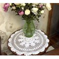 thumbnail image 1 of Laivigo New Handmade Crochet Cotton Lace Round Table Cloth Doilies Doily,22 inch,White, 1 of 10