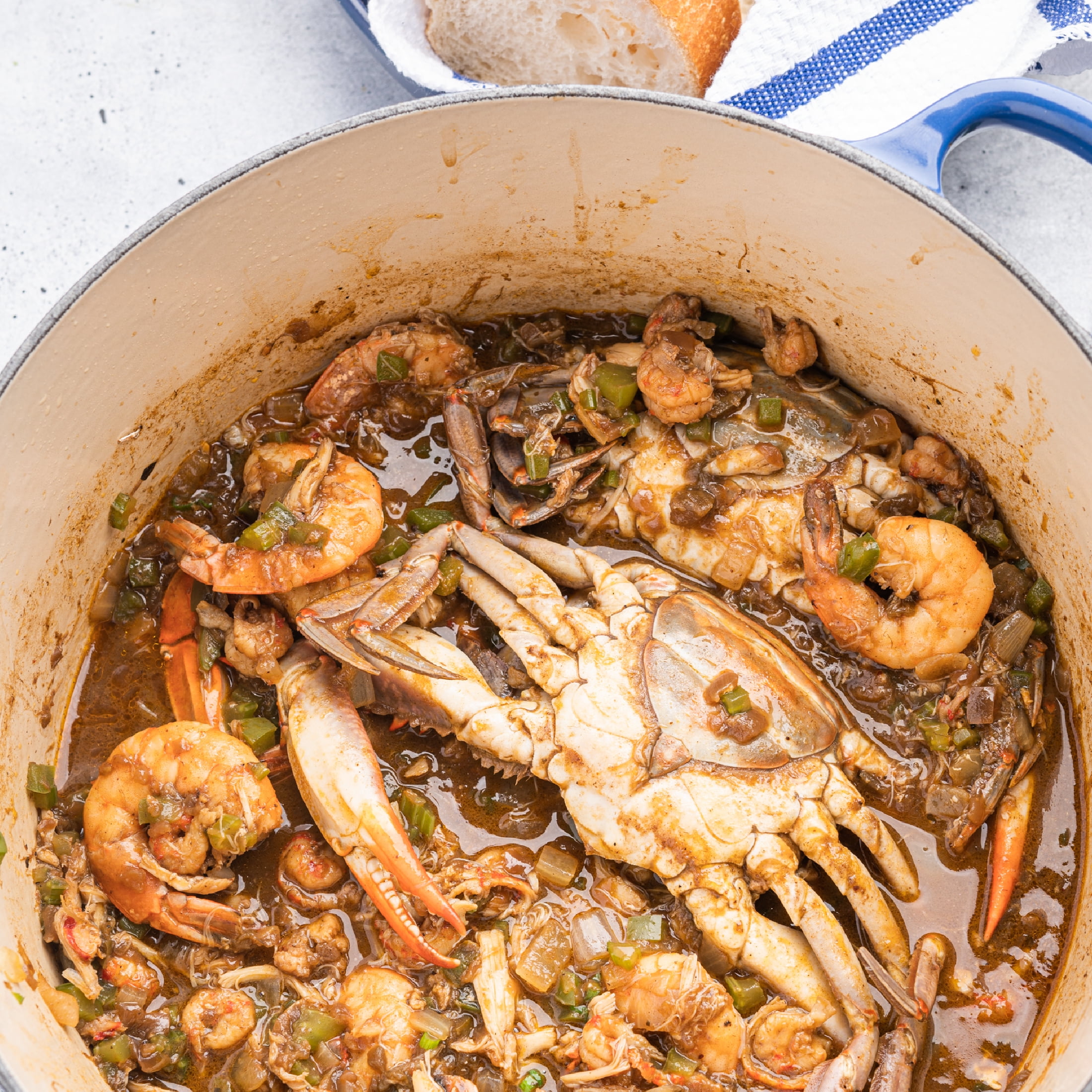 (3 pack) Blue Runner Foods Creole Seafood Gumbo Base, 25 oz Can - Ready to Cook