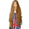 thumbnail image 2 of Fiudx Ofertas Flash Del Día Solo En Línea Peluca Sintética De Moda De Pelo Largo Y Rizado Natural Para Fiesta De Niña De 100Cm, 2 of 4