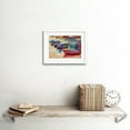 thumbnail image 2 of Boats and Ocean Painting Art Print Framed Poster Wall Decor 9x7 inch, 2 of 5