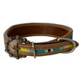 thumbnail image 2 of Showman Couture Wool Serape Blanket Leather Dog Collar (Medium), 2 of 2