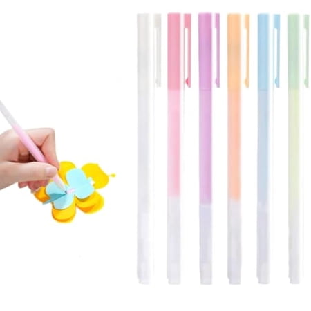 Quick Drying Color Spot Glue Pen 2026 New Quick Dry Roller Glue Pens Easy Control Precision Glue Pens for Scrapbooking Multi-Color Quick Dry Craft Glue Set (6 Pcs)