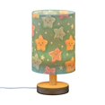 thumbnail image 2 of Bedside Desk Lamp LED Bulb Night Light USB Power Fabric Lampshade Table Lamps Lovely Cartoon Stars, 2 of 7