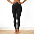 thumbnail image 4 of felwors High Waisted Leggings with Pockets Women, Full Length Capri Buttery Soft Stretchy Yoga Pants (Black, XXL), 4 of 9