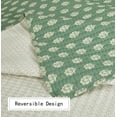 thumbnail image 6 of Mainstays All in One Reversible Quilt Set and Sheet Set- 7 Piece, King, Green Floral, 6 of 16