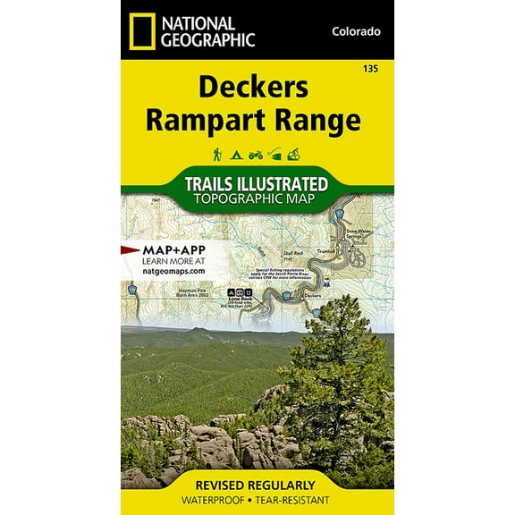 National Geographic Trails Illustrated M Deckers, Rampart Range Map, Book 135, (Paperback)
