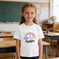 thumbnail image 4 of Boys 100 Days of School Shirt, 100 Days Smarter Kids Tee with Cute Cat Rainbow Graphic, Soft White Cotton T Shirt for 3-10 Years,Size 5 T, 4 of 7