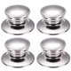 thumbnail image 1 of BRIGHTFUFU 4 piezas de asas para tapas de ollas de cocina, cubiertas de sartenes, asas de acero inoxidable, accesorios para ollas, 1 of 7