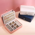 thumbnail image 4 of Jewellery Box Jewelry Storage Case Multi-purpose Earrings Necklaces Rings Organizer Household Portable Travelling Box, 4 of 7