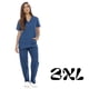 thumbnail image 3 of Conjuntos de uniforme médico para mujer Uniformes médicos de seis bolsillos (cuello en V con pantalón cargo), 3 of 5