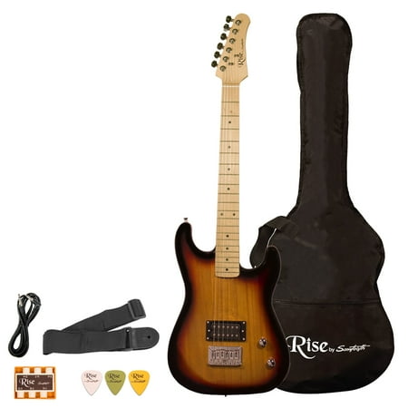 Rise by Sawtooth 3/4 Size Student Electric Guitar Bundle,