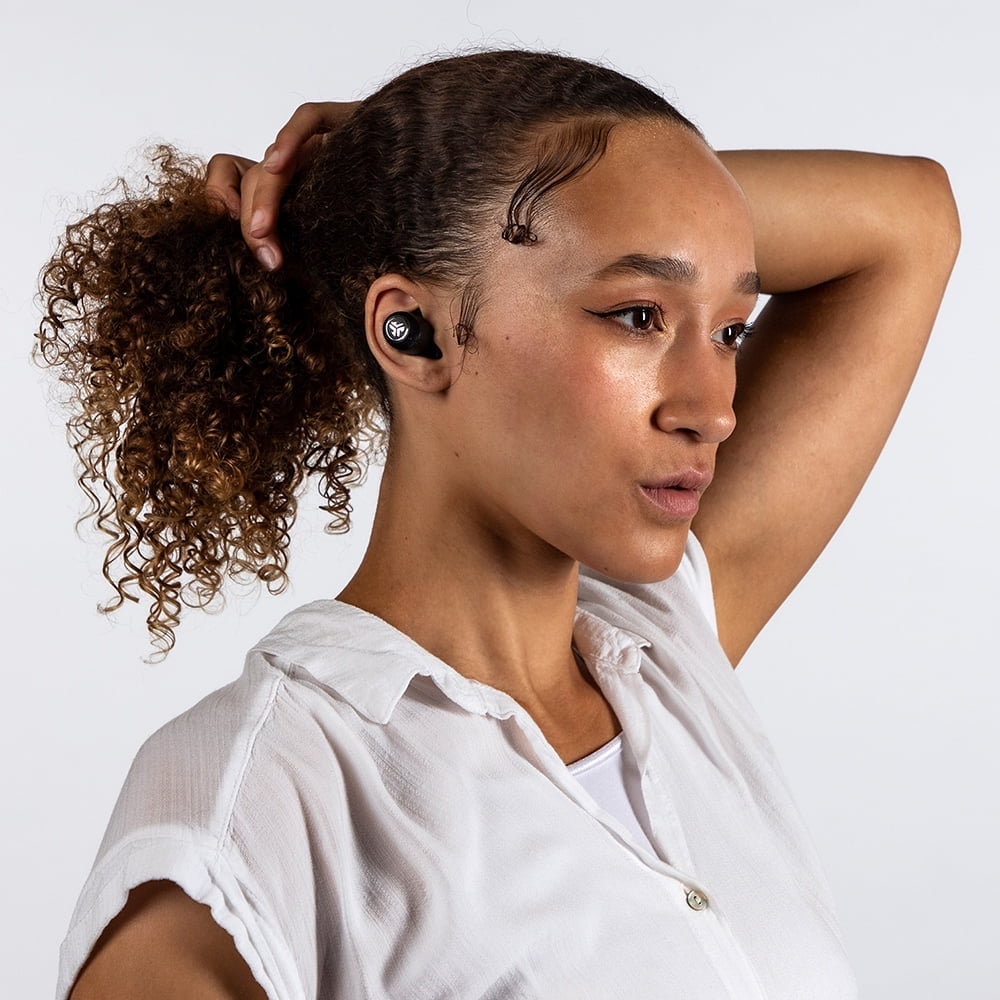 JLab Audio JBuds Air ANC True Wireless Bluetooth Earbuds | Black | Active Noise Canceling | Low Latency Movie Mode | Dual Connect | IP55 Sweat Resistance | Custom 3 EQ Sound Settings