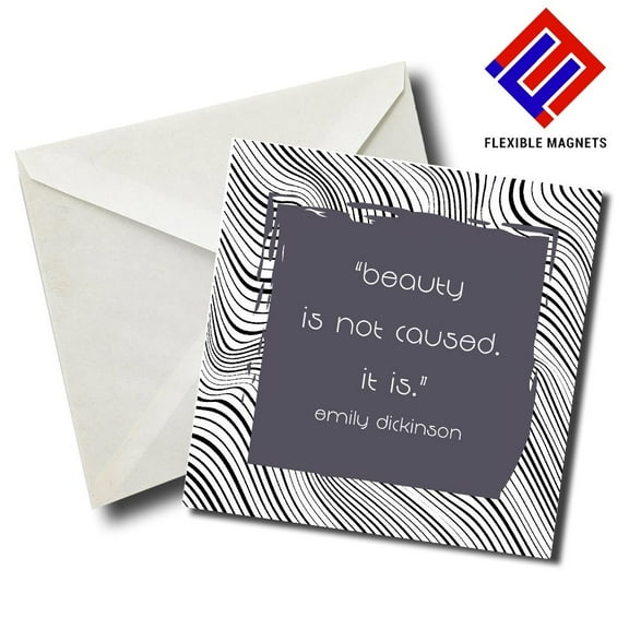 Emily Dickinson Inspirational Quote Magnet for refrigerator. Great Gift! By Flexible Magnets