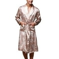 thumbnail image 2 of Mens Bathrobes Men'S Robes Lightweight Bath Robe Mens Bath Thin Design, Tie Up Lightweight Khaki Robes For, 2 of 4