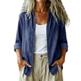 thumbnail image 3 of Luvrsol Womens Button Up Denim Shirts Long‑Sleeve Jean Blouse Casual Loose Top Coat Jacket S-2XL, 3 of 8