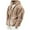 Khaki, variant on Wancir Men's Fuzzy Sherpa Athletic Hoodie Heavyweight Fleece Jacket Zip Up Hooded Sweatshirt Sports Coat