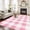 Pink, variant on Sage Green Checkered Runner Rug 2.7x5 FT, Non Slip Entryway Carpet, Green White Buffalo Plaid Washable Soft Floor Carpet Entrance Mat Non-Shedding Throw Rug for Hallway Laundry Room Bedside
