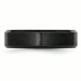 thumbnail image 3 of Black Ceramic Beveled Edge 6mm Brushed and Polished Band, 3 of 11