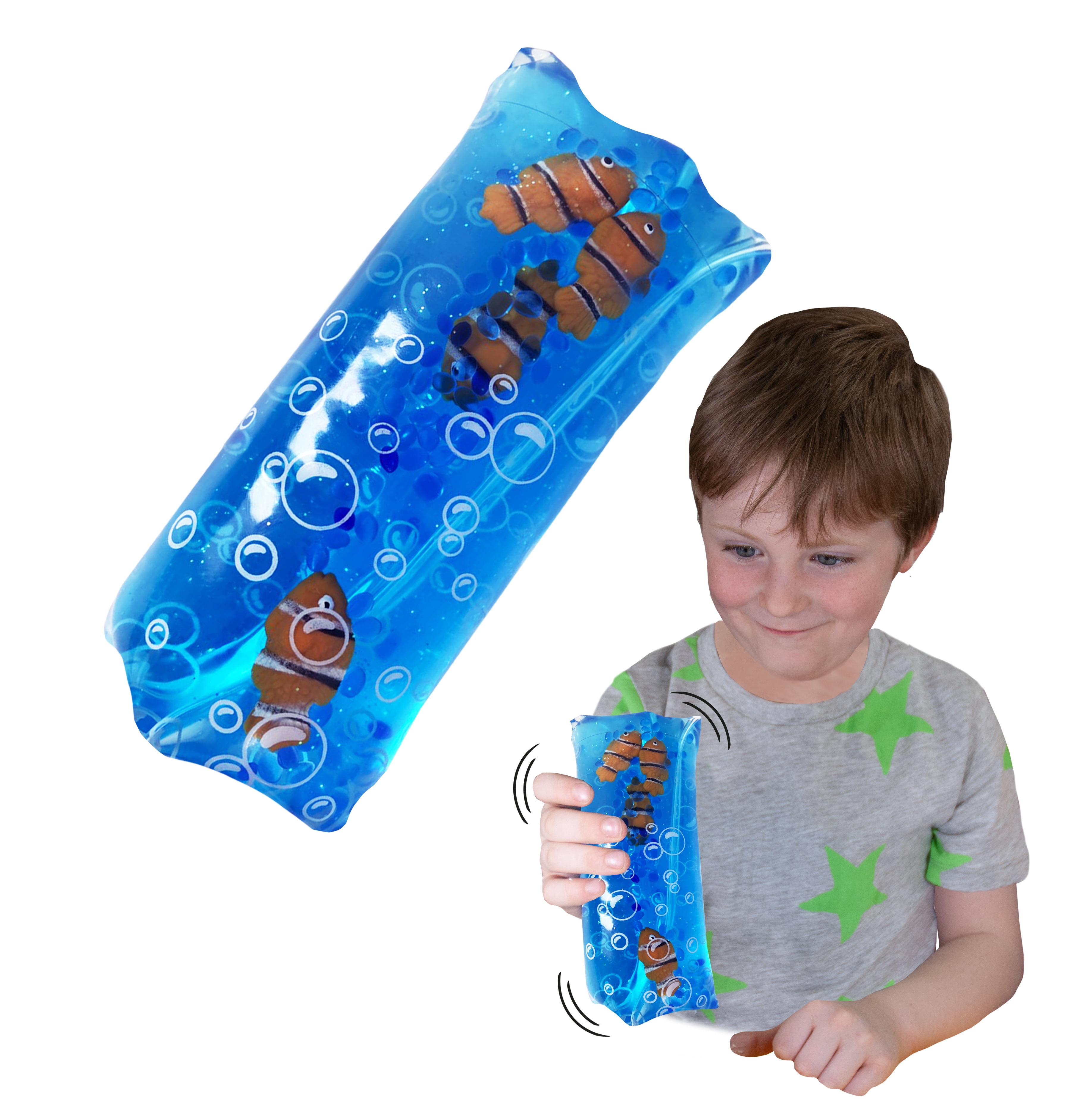 seng Barber komprimeret Wiggly Jiggly - Clown Fish from Deluxebase. Large super squishy water snake  fidget toy with clown fish figures. Great sensory toy for autism and ADHD -  Walmart.com