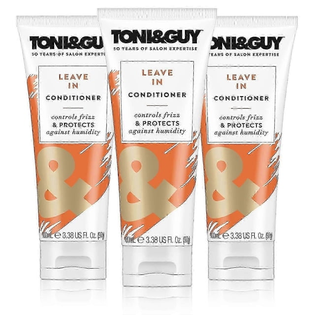 Toni Guy Leave-in Conditioner 3-pack, Effectively Controls Frizz For Smooth And Stylish Hair, 100ml Each