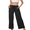 Black, variant on Gleelaud Women's High Waist Wide Leg Lounge Pants, Soft Stretch Drawstring Casual Yoga Pants with Side Pockets