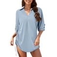 thumbnail image 1 of Youmylove Couverture de Maillot de Bain pour Femmes Couverture de Maillot de Bain Bikini Robe de Plage à Cordon Chemise de Plage Couverture de Maillot de Bain, 1 of 5