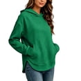 thumbnail image 2 of BUIGTTKLOP Hoodies for Women Fall Winter Long Sleeve Shirts Casual Hooded Sweatshirts with Pockets, 2 of 8