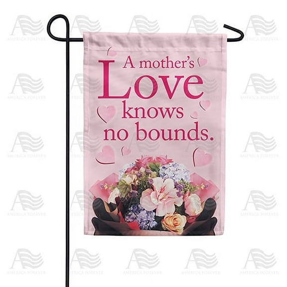 America Forever Happy Mother's Day Flower Bouquet Garden Flag 12.5 x 18 inches A Mother's Love Know No Bounds Double Sided Holiday Seasonal Yard Outdoor Decorative Mom Knows Best Flag