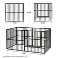 thumbnail image 5 of RYPetmia Dog Playpen for Pets Heavy Duty Fence Kennel 31.5” Height 6 Panels Puppy Enclosure with Walk Through Gate, 5 of 9