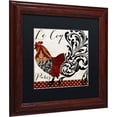 thumbnail image 2 of Trademark Fine Art "Roosters of Paris I" Canvas Art by Color Bakery Black Matte, Wood Frame, 2 of 4