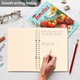 thumbnail image 4 of FORMRS 1-Subject Spiral Notebook 8" x 5" College Ruled 60 Refillable Sheet A5 Hard Cover, 2 Pack, Orange Floral Tomatoes, 4 of 7