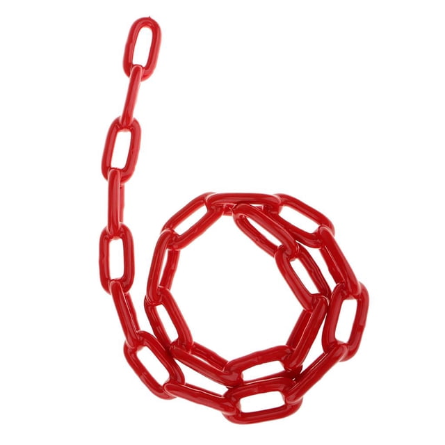 Columpio de Cuerda CUTICAT Cadena de Hierro Recubierto de Plástico Suave 1.2M Rojo