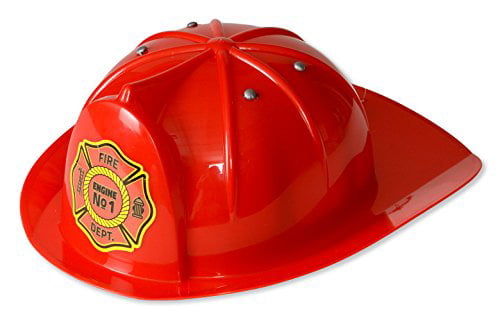 Red Single Kangaroo Manufacturing Fireman Hat Pretend & Play Perfect For Dress Up Fun Kids 