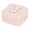 J, variant on Ozmmyan 26 Letters Leather Travel Jewelry Box for Women - Pink