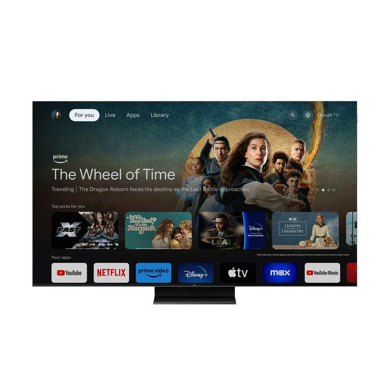 TCL 75” Class QM7 (75QM751G) 4K UHD HDR QD Mini-LED Smart TV