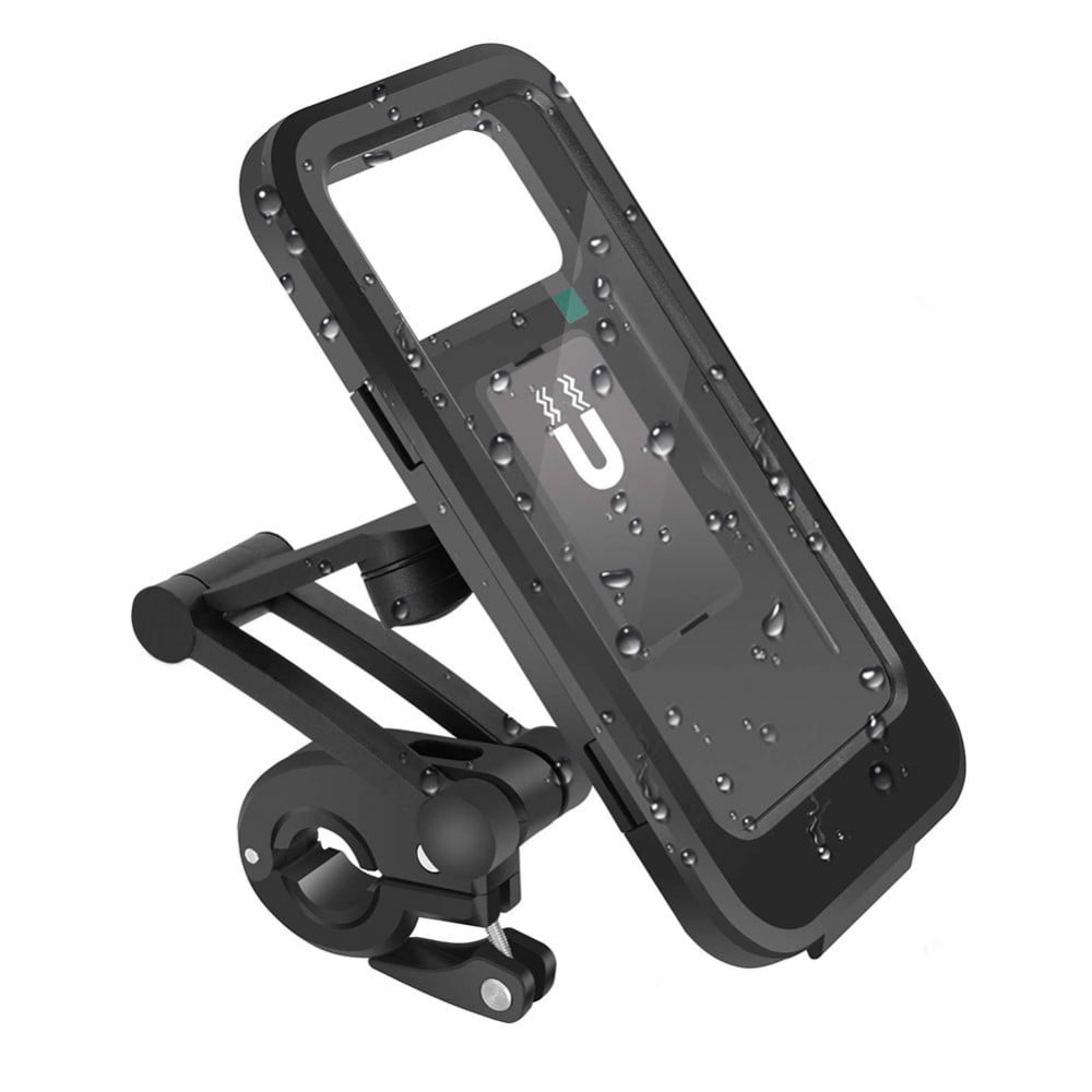 Anti Shake 360° Rotation Mountain Bike Handlebar Phone Mount Holder with Rain Dust Cover for 12 Pro Max/11 Pro/12/s20 and More 4.7-7.1 Cellphone Motorcycle Bike Phone Mount Super Stable 