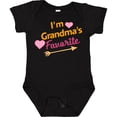 thumbnail image 3 of Inktastic I'm Grandma's Favorite with Arrow and Hearts in Pink Boys or Girls Baby Bodysuit, 3 of 5