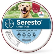 Seresto Flea and Tick Collar for Dogs, 8-Month Flea and Tick Collar for Large Dogs Over 18 Pounds
