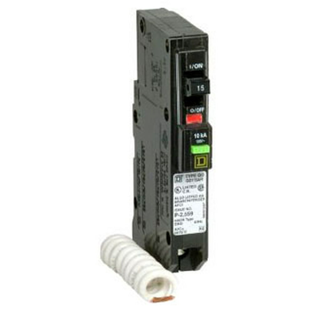 Square D by Schneider Electric QO120PCAFI 20-Amp Single-Pole Plug-On Square D Qo Plug On Neutral Gfci Breaker