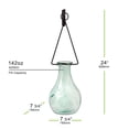 thumbnail image 4 of Couronne Co Gourd Recycled Glass Wall Vases for Flowers, Decorative Vases for Home Decor with Metal Holder - 142 oz, 4 of 4