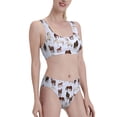 thumbnail image 4 of High Waisted Bikini Sets For Women, Cartoon Cute Funny Horse Swimsuits Tummy Control, Two Pieces Bathing Suit, 4 of 8