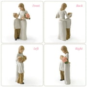 Mother and Son Figurine - Handcrafted Family Keepsake, Modern Home Decor Gift for Mom