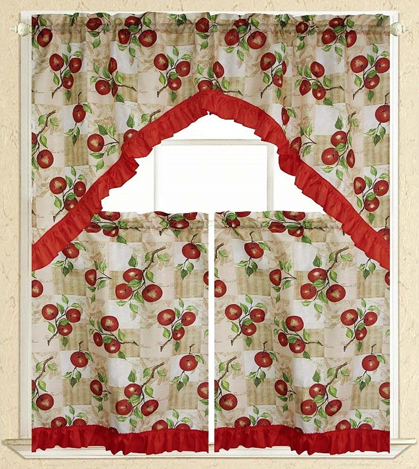 Floral Journey Sage Embroidered Sheer Curtain - View #3