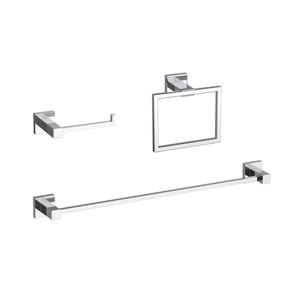 Isla 3-Piece Bathroom Hardware Set in Chrome